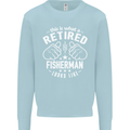 This Is What a Retired Fisherman Looks Like Mens Sweatshirt Jumper Light Blue