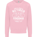 This Is What a Retired Fisherman Looks Like Mens Sweatshirt Jumper Light Pink