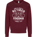 This Is What a Retired Fisherman Looks Like Mens Sweatshirt Jumper Maroon