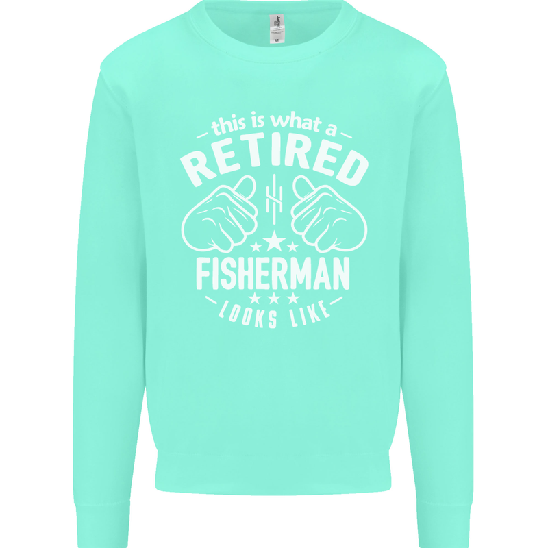This Is What a Retired Fisherman Looks Like Mens Sweatshirt Jumper Peppermint