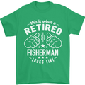 This Is What a Retired Fisherman Looks Like Mens T-Shirt Cotton Gildan Irish Green