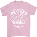 This Is What a Retired Fisherman Looks Like Mens T-Shirt Cotton Gildan Light Pink
