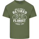 This Is What a Retired Florist Looks Like Mens Cotton T-Shirt Tee Top Military Green