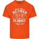 This Is What a Retired Florist Looks Like Mens Cotton T-Shirt Tee Top Orange