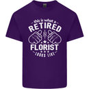 This Is What a Retired Florist Looks Like Mens Cotton T-Shirt Tee Top Purple