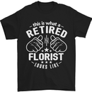 This Is What a Retired Florist Looks Like Mens T-Shirt Cotton Gildan Black