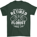 This Is What a Retired Florist Looks Like Mens T-Shirt Cotton Gildan Forest Green