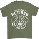 This Is What a Retired Florist Looks Like Mens T-Shirt Cotton Gildan Military Green