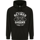 This Is What a Retired Gardener Looks Like Mens 80% Cotton Hoodie Black