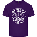 This Is What a Retired Gardener Looks Like Mens Cotton T-Shirt Tee Top Purple