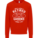 This Is What a Retired Gardener Looks Like Mens Sweatshirt Jumper Bright Red