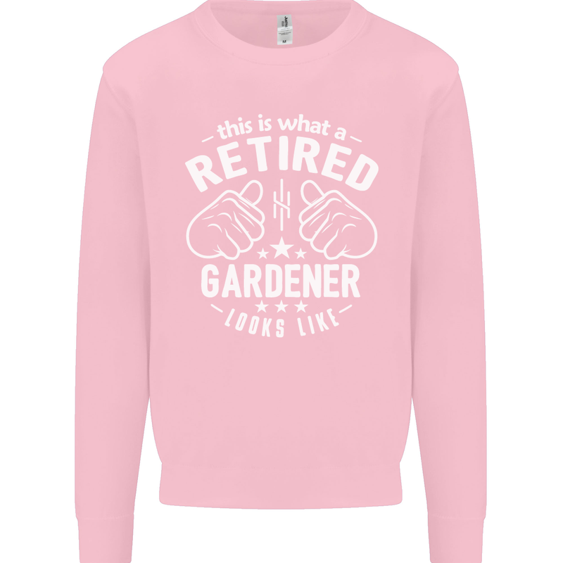 This Is What a Retired Gardener Looks Like Mens Sweatshirt Jumper Light Pink