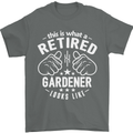 This Is What a Retired Gardener Looks Like Mens T-Shirt Cotton Gildan Charcoal