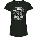 This Is What a Retired Gardener Looks Like Womens Petite Cut T-Shirt Black