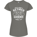 This Is What a Retired Gardener Looks Like Womens Petite Cut T-Shirt Charcoal