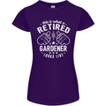 This Is What a Retired Gardener Looks Like Womens Petite Cut T-Shirt Purple