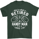 This Is What a Retired Handy Man Looks Like Mens T-Shirt Cotton Gildan Forest Green