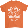 This Is What a Retired Handy Man Looks Like Mens T-Shirt Cotton Gildan Orange