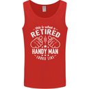This Is What a Retired Handy Man Looks Like Mens Vest Tank Top Red