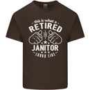 This Is What a Retired Janitor Looks Like Mens Cotton T-Shirt Tee Top Dark Chocolate