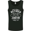 This Is What a Retired Janitor Looks Like Mens Vest Tank Top Black