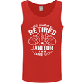 This Is What a Retired Janitor Looks Like Mens Vest Tank Top Red