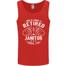 This Is What a Retired Janitor Looks Like Mens Vest Tank Top Red
