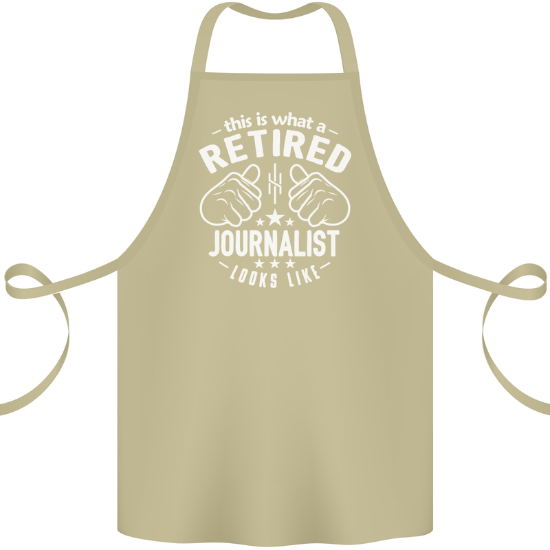 This Is What a Retired Journalist Looks Like Cotton Apron 100% Organic Khaki