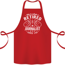 This Is What a Retired Journalist Looks Like Cotton Apron 100% Organic Red