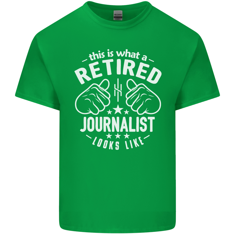 This Is What a Retired Journalist Looks Like Mens Cotton T-Shirt Tee Top Irish Green
