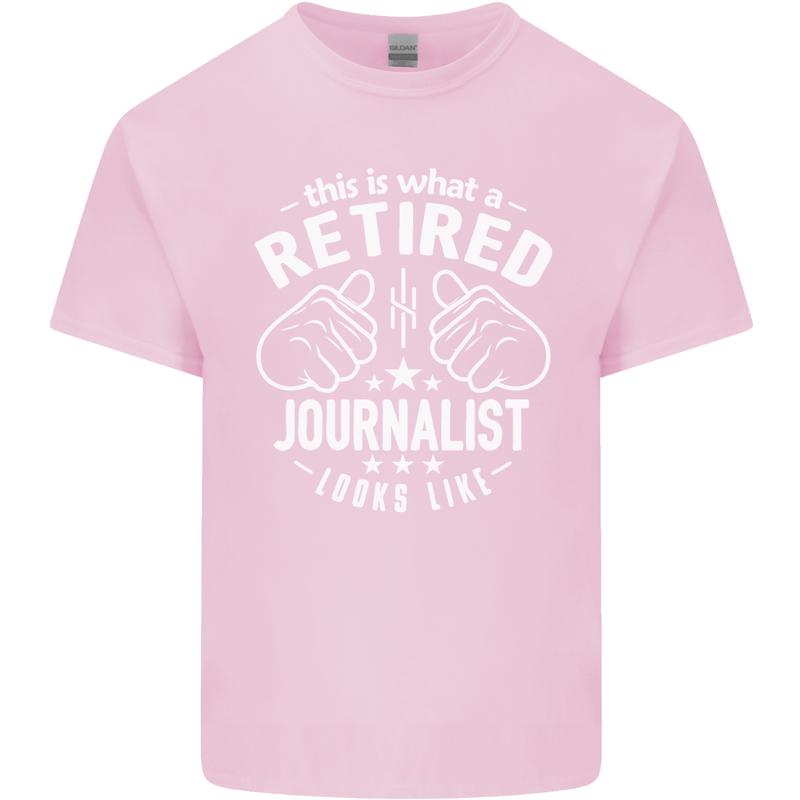 This Is What a Retired Journalist Looks Like Mens Cotton T-Shirt Tee Top Light Pink