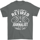 This Is What a Retired Journalist Looks Like Mens T-Shirt Cotton Gildan Charcoal