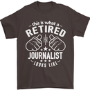 This Is What a Retired Journalist Looks Like Mens T-Shirt Cotton Gildan Dark Chocolate