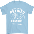 This Is What a Retired Journalist Looks Like Mens T-Shirt Cotton Gildan Light Blue