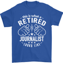 This Is What a Retired Journalist Looks Like Mens T-Shirt Cotton Gildan Royal Blue