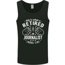 This Is What a Retired Journalist Looks Like Mens Vest Tank Top Black