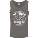 This Is What a Retired Journalist Looks Like Mens Vest Tank Top Charcoal