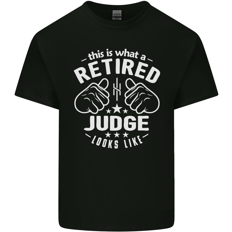 This Is What a Retired Judge Looks Like Mens Cotton T-Shirt Tee Top Black