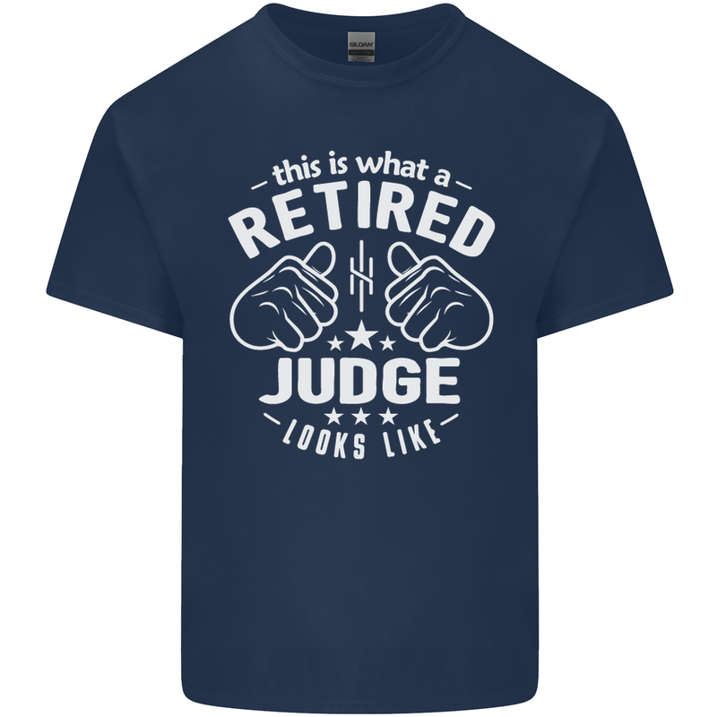 This Is What a Retired Judge Looks Like Mens Cotton T-Shirt Tee Top Navy Blue