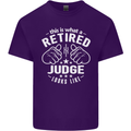 This Is What a Retired Judge Looks Like Mens Cotton T-Shirt Tee Top Purple