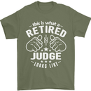 This Is What a Retired Judge Looks Like Mens T-Shirt Cotton Gildan Military Green