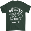 This Is What a Retired Labourer Looks Like Mens T-Shirt Cotton Gildan Forest Green