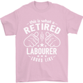 This Is What a Retired Labourer Looks Like Mens T-Shirt Cotton Gildan Light Pink