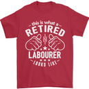 This Is What a Retired Labourer Looks Like Mens T-Shirt Cotton Gildan Red