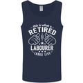 This Is What a Retired Labourer Looks Like Mens Vest Tank Top Navy Blue