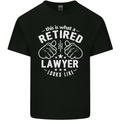 This Is What a Retired Lawyer Looks Like Mens Cotton T-Shirt Tee Top Black