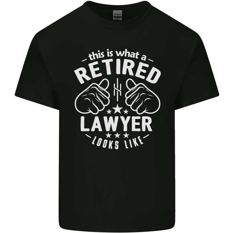 This Is What a Retired Lawyer Looks Like Mens Cotton T-Shirt Tee Top Black