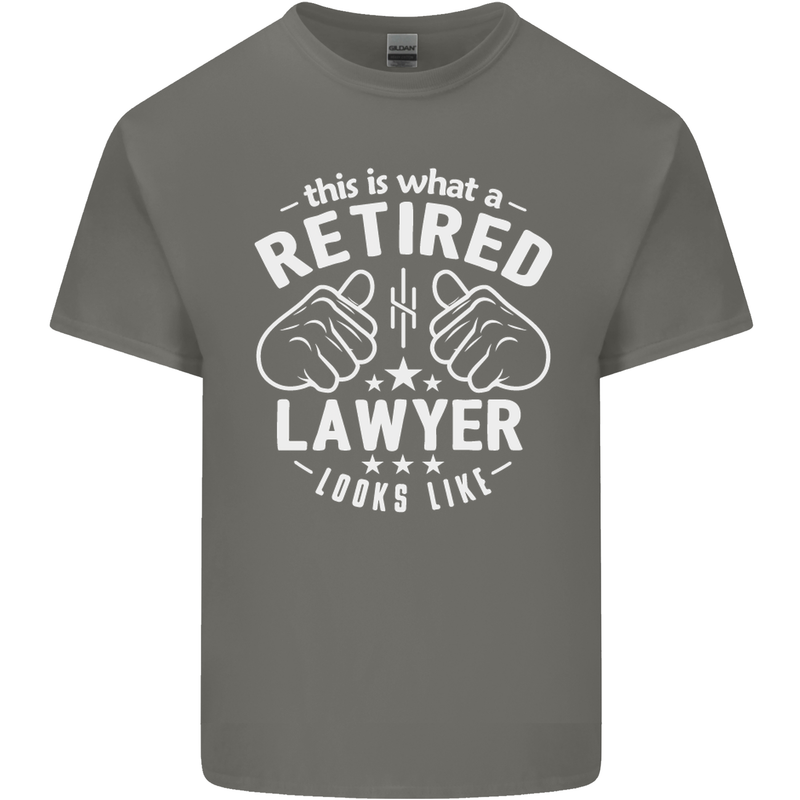 This Is What a Retired Lawyer Looks Like Mens Cotton T-Shirt Tee Top Charcoal