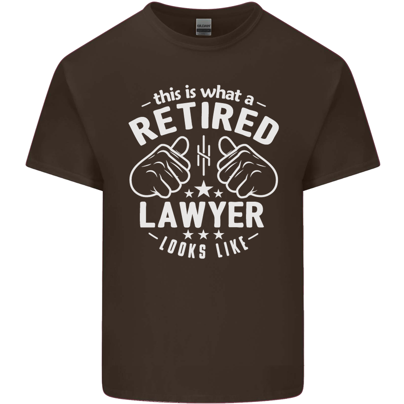 This Is What a Retired Lawyer Looks Like Mens Cotton T-Shirt Tee Top Dark Chocolate