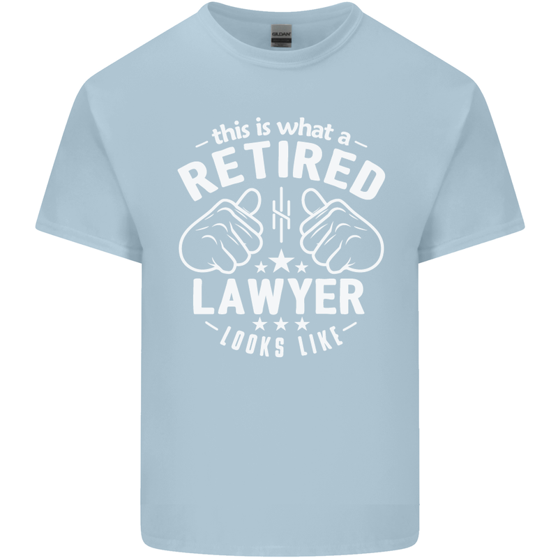 This Is What a Retired Lawyer Looks Like Mens Cotton T-Shirt Tee Top Light Blue